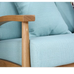 Moderní jednoduchý bílý dub v japonském stylu kombinovaný sedací nábytek do obývacího pokoje#0027