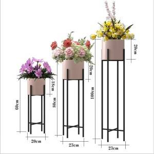 Modern minimalist metal flower pot stand 60-100 cm high 0521-0523