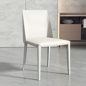 Nordic Light луксозен хотелски битов индустриален стил седловиден кожен стол за хранене 0265