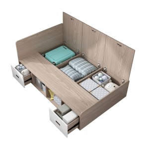 Tempat tidur single ukuran kecil tempat tidur tatami anak sederhana