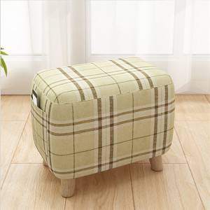 Small Stool Bench Fashion Creative Low Stool Home Sofa Stool Fabric Bench Economical Shoe Stool Small Wooden Stool