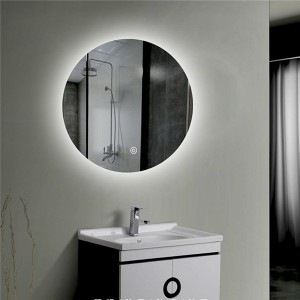 מראה עגולה לאמבטיה מראת אור חכמה מראת איפור לשירותים לשירותים 0679