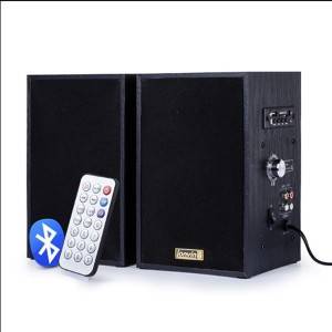 Multimedia classroom teaching conference engineering bluetooth card wooden wall-mounted power supply 2.0 active speakers