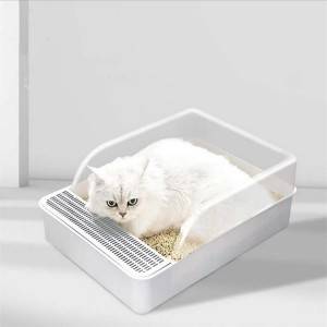 Том муурны жорлонгийн хагас хаалттай хогийн хайрцаг гэрийн тэжээвэр амьтдын муурны хогийн хайрцаг муурны хангамж