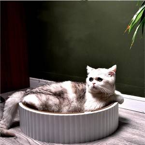 Kissan raaputuskulhon muotoinen kissanhiekka naarmuuntumaton ja kulutusta kestävä kynnenteroitin Scratcher