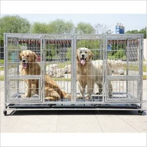 Velká čtvercová trubková klec pro psy Pet Cage Zlatý retrívr Teddy Samojed 80 Dog Cage Pet Dog Cage Square Tube Dog Cage