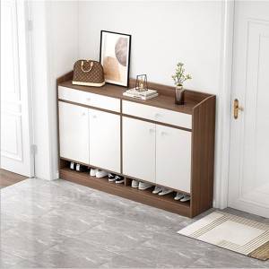 Shoe cabinet household entrance door large capacity space saving simple entrance cabinet solid wood balcony storage storage hall cabinet