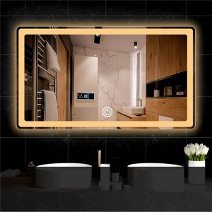 Customizable smart square bathroom mirror 0684