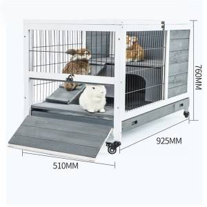 Multifunctional Poultry Breeding House Nyore Solid Wood Rabbit Cage