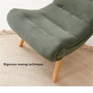 Nordic жалғыз қатты ағаш жақтау диван шығармашылық жиһаз 0194-3