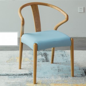 背もたれ0257が付いている北欧様式の家の食堂の無垢材の余暇の食事の椅子