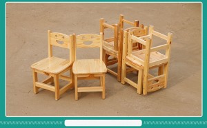 Kindergarten Preschool Furniture Day Care Center Stackable Solid Wood Chair Nursery School Kirasi Yevana Sachigaro