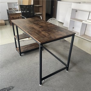 Rustikalna in preprosta snemljiva pisarniška miza za prenosni računalnik 0312