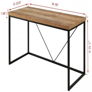 American Simple Steel-Wood Furniture Student Office Writing Desk 0333