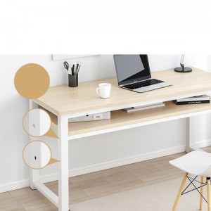 Moderna minimalistična domača enojna jeklena lesena stoječa miza 0447
