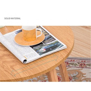 Soliede hout koffietafel eenvoudige en stylvolle klein tafel 0411