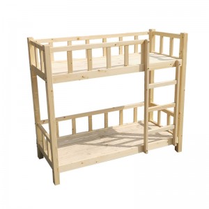 Kindergarten Children Nap Solid Wood Bunk Bed 0618