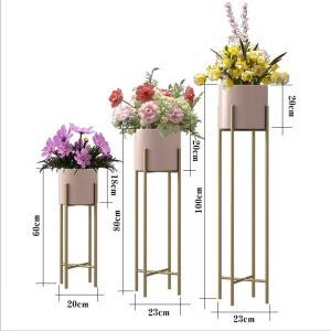 Moderno minimalistično kovinsko stojalo za cvetlične lonce 60-100 cm visoko 0521-0523