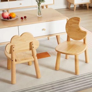 Children′s Kindergarten Wooden Baby Back Chair 0682