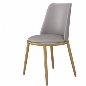 Нордиско светло луксузно столче за трпезарија PU столче за преговарање ресторански мебел 0342