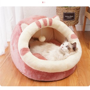 Cat house to keep warm in winter and winter, semi-enclosed, four-season universal, removable and washable 0407