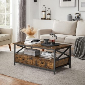 Industrijski dizajn Retro smeđa dnevna soba kućni sto za kavu 0622