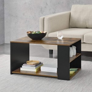 Household Rustic Brown Wooden Coffee Table 0636