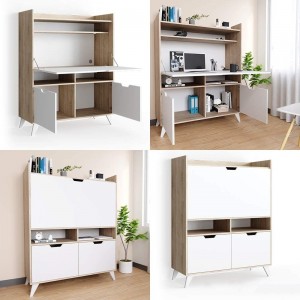 Modern Minimalist Cabinet Style Desk 0664