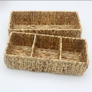 Storage basket hotel towel magazine storage basket rattan storage box straw storage basket