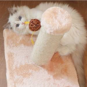Küçük kedi oyuncak komik kedi sepak takraw Kedi tırmalama direği, küçük çizilmeye dayanıklı, ısırmaya dayanıklı ve aşınmaya dayanıklı küçük kedi tırmalama direği
