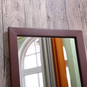 HD-Holz-Hängespiegel Badezimmerspiegel moderner minimalistischer Schminkspiegel Boden-Schminkspiegel Ganzkörperspiegel