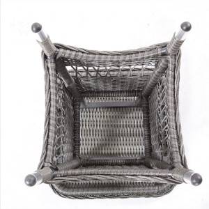 Garden balcony furniture leisure table at upuan rattan chair three-piece suit