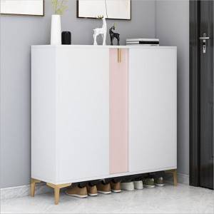 Nordic Light Luxury Shoe Cabinet Porch Cabinet Simple Modern Porch Cabinet Household Entry Door Large-Capacity Economical Storage Cabinet-0100