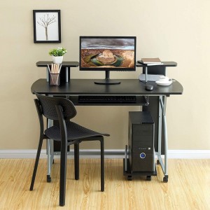 Απλό αφαιρούμενο γραφείο υπολογιστή στο σπίτι με πληκτρολόγιο 0304