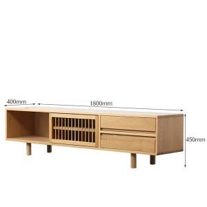 Sufragerie TV din lemn masiv, modern, minimalist, modern # 0022