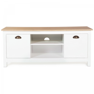 Retro Simple White Wooden TV Cabinet 0373