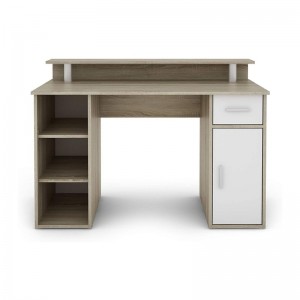 Moderner, einfacher, multifunktionaler Schreibtisch aus Holz 0644