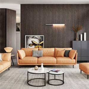 Petit appartement nordique italien minimaliste appartement salon canapé 0427