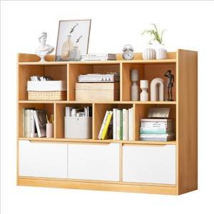 Egyszerű könyvespolc padló egyszerű modern otthon többfunkciós nappali többrétegű polc hálószoba diáktároló könyvespolc-0117
