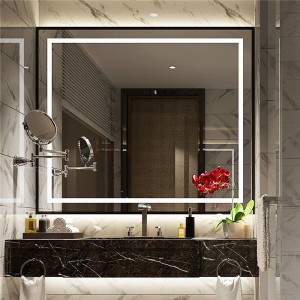 Умное зеркало отеля из алюминиевого сплава со светодиодной подсветкой 0682