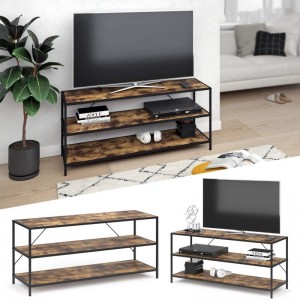 Multilayer Multi-Function Iron Wood Combined TV Cabinet 0642