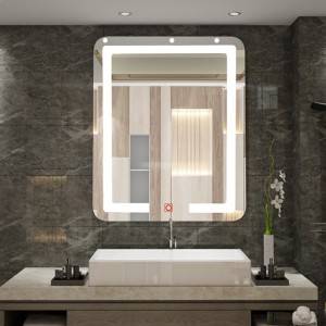 Badeværelse rammeløst led lys smart spejl badeværelse spejl Badeværelse anti-dug spejl soveværelse spejl