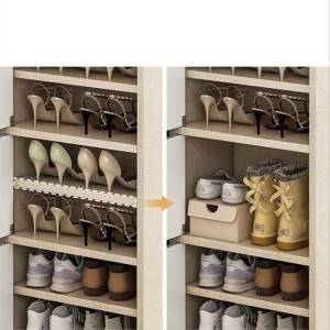 Σχάρα παπουτσιών απλή πόρτα οικιακή οικονομική αποθήκη όμορφη πολυστρωματική ανθεκτική στη σκόνη στενό ψηλό κάθετο μικρό ντουλάπι παπουτσιών