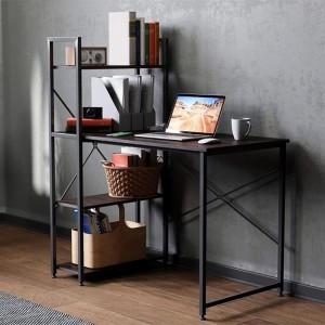 I-American Simple Household Bookshelf Integrated Study Desk 0336