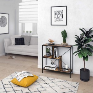 Moderný jednoduchý trojvrstvový úložný stojan pre domácnosť od podlahy po strop 0363