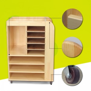 Asilo con puleggia mobile per bambini in legno massello Art Cabinet 0398