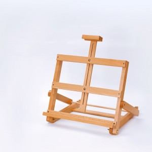 Stolný prenosný detský umelecký stojan z masívneho dreva 0410