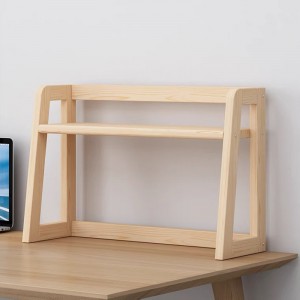 Modern Simple Pine Desktop Storage Rack 0421