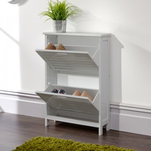 Nordic Simple Double-Layer Storage Shoe Cabinet 0443