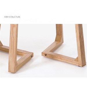 Mesa de centro de madeira maciza mesa pequena simple e elegante 0411
